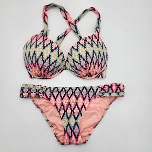 Victoria's Secret‎ The Knockout Bikini Swimsuit Womens  Small Bottoms/ Top READ